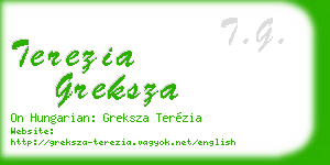 terezia greksza business card